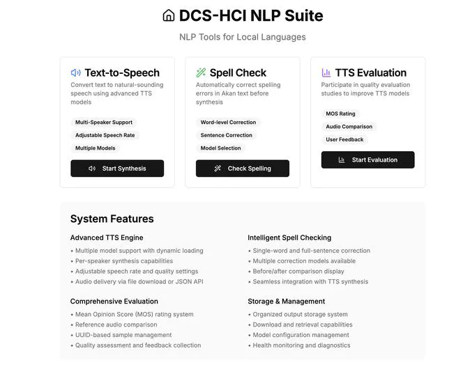DCS-HCI NLP Suite